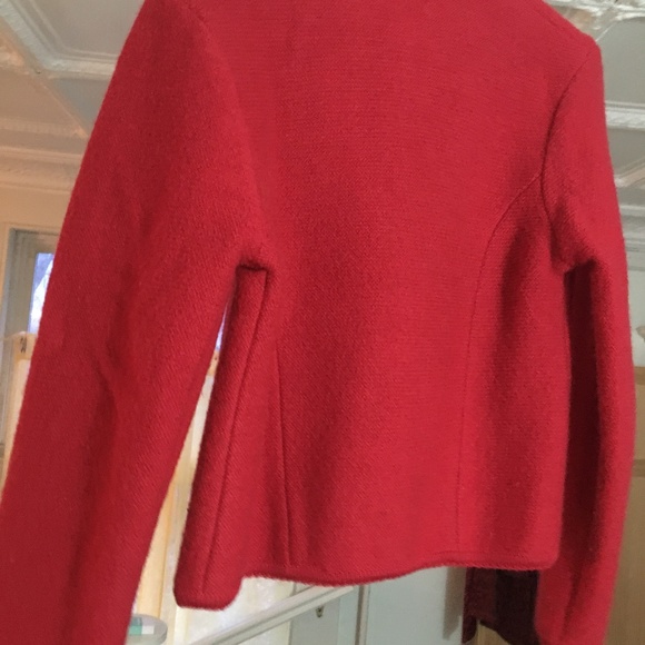 vintage red wool sweater - Picture 2 of 4